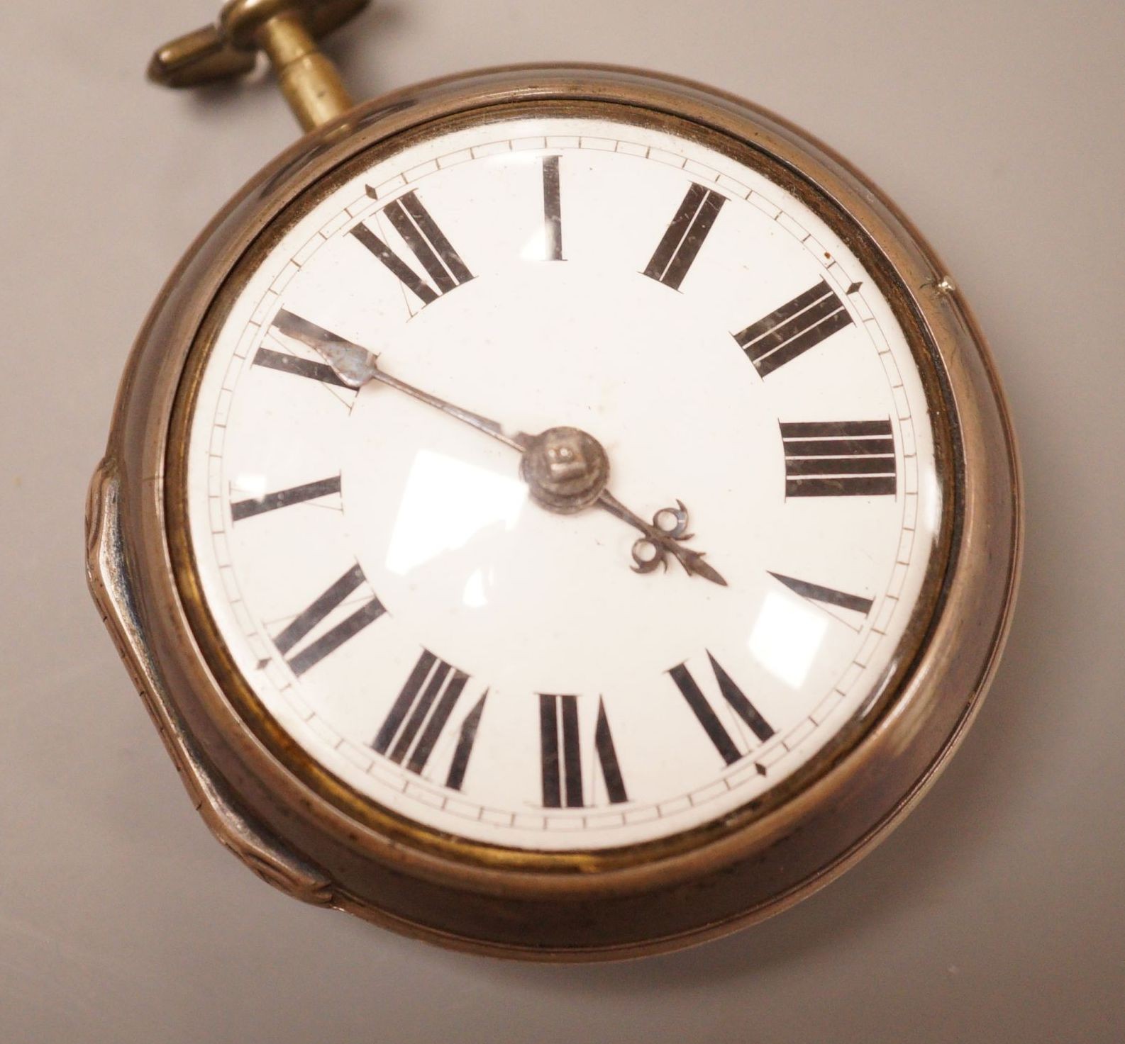 A George III silver cased ‘Regulator’ pocket watch